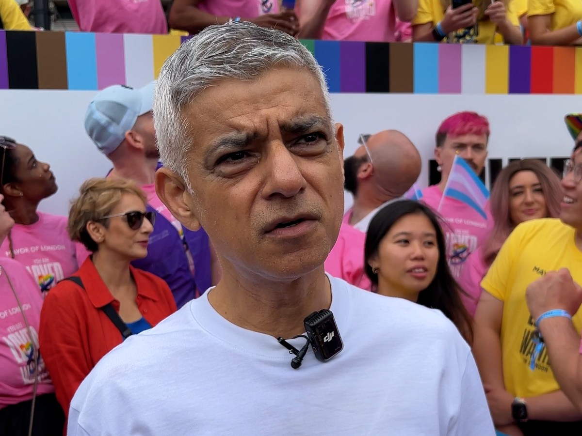 Sadiq Khan at Pride in&nbsp;London